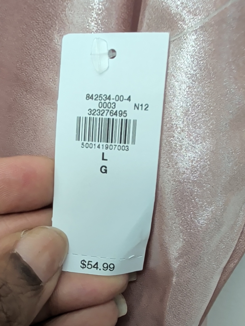 Old Navy Metallic Blush Pink Slip Dress